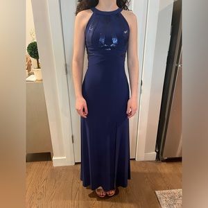 Morgan & Co. royal blue evening dress size 3/4 new w tags